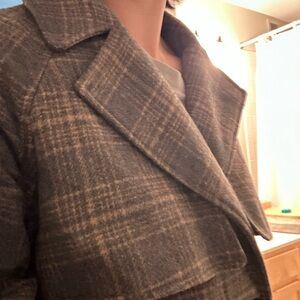 Chic Plaid Trench Coat for Women